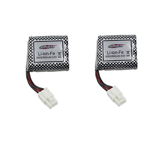 2 Stück Ferngesteuertes Auto Ersatzakkus, 9,6V 800mAh Lipo Batterie für 1/12 9115 S911 RC Auto Ersatzteile, Langlebig Hoher Kapazität