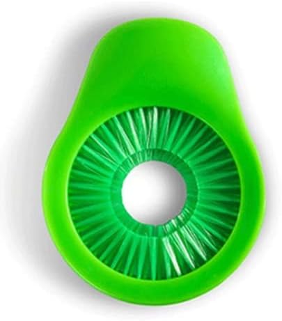 Removedor de seda de maíz Limpiador de cepillo de limpieza de maíz Desilker de maíz de doble fila (verde)