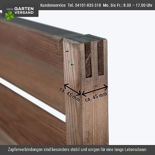 Preiswerter Sichtschutz Windschutz Gartenzaun Maß 60 x 180 cm (Breite x Höhe) aus Kiefer/Fichte Holz, druckimprägniert 'Berlin' Massiv