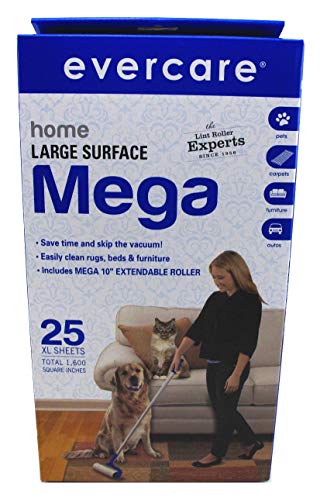 Evercare Mega Cleaning Roller With 3-Foot Extendable Handle,25 sheets