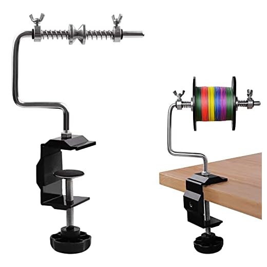 AGOOL Fishing Line Spooler Protable Fishing Line Winder Spooler Adjustable Spinning Reel Spool Spooling Station System Multifunctional Stable Spooler Machine Fishing Accessories, Home, Boats
