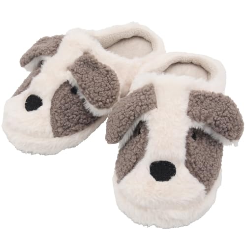 ダイカイ ペリトペラソ イヌスリッパ かわいい 北欧 ナチュラル 室内履き ルームシューズ あったか 軽量 柔らかい 冬用 レディース ギフト ブラウン M(22~24cm)外寸26.5cm 222507