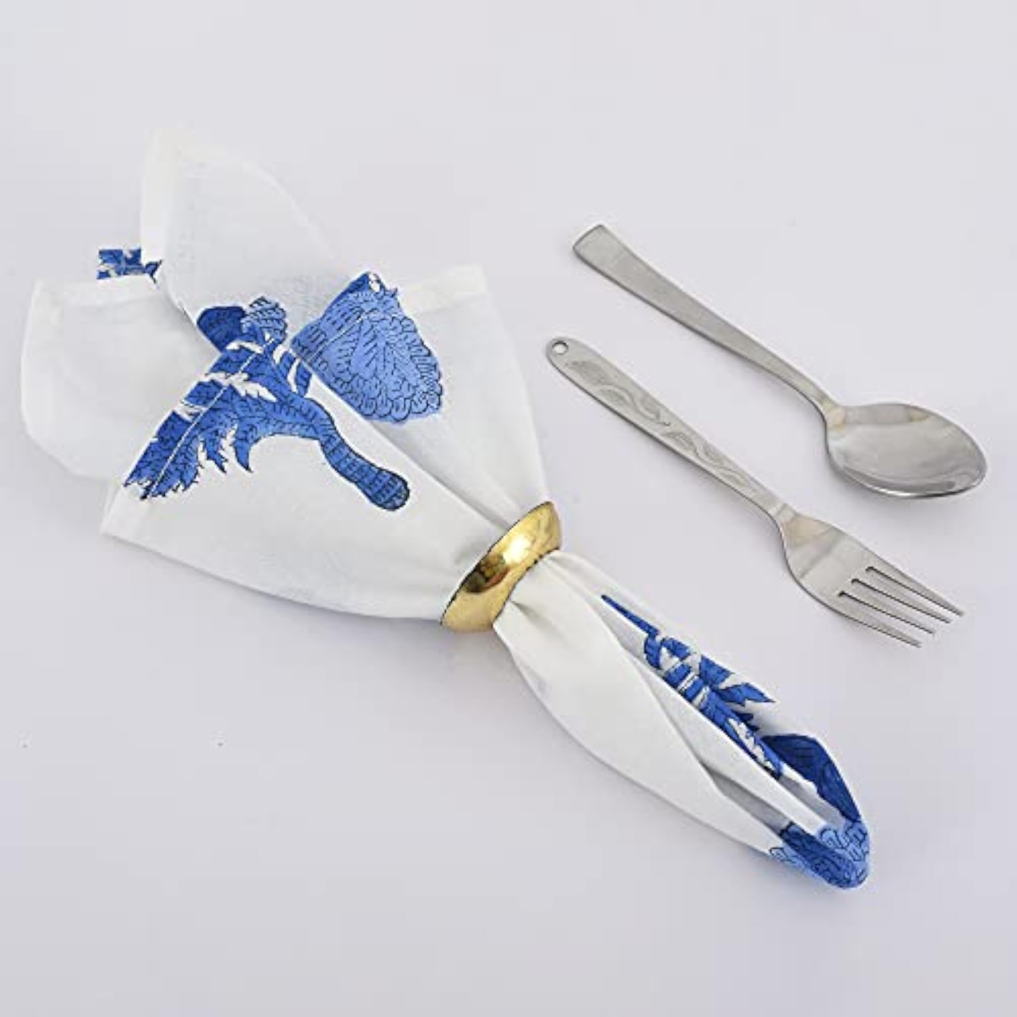 Floral Indian Hand Block Printed Napkins