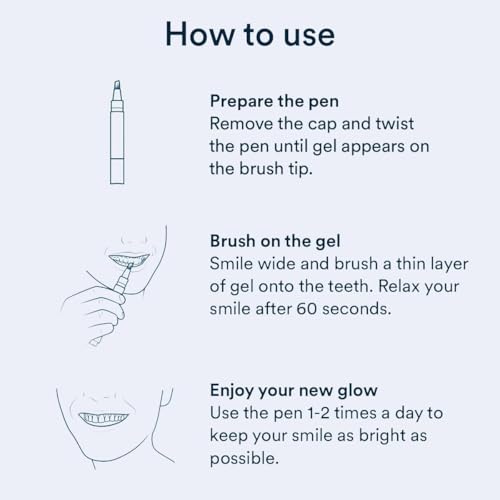 Image of Auraglow Teeth Whitening Pen - Extra Strength 9% Hydrogen Peroxide, 40+ Treatments, No Sensitivity, Removes Coffee Wine Tea Stains, Whiten Teeth Fast, Enamel Safe, Made in USA, 4mL