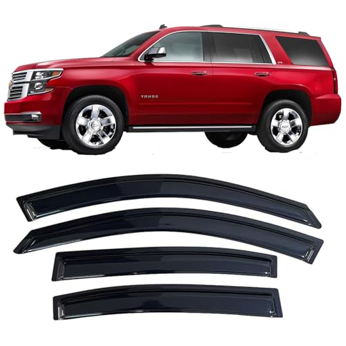 Window Deflectors Vent Visors Rain Guards for Chevrolet Tahoe/GMC Yukon/Cadillac Escalade 2015-2020,Side Sun Shade Vent Guard Visor,94531 4-Pieces Set