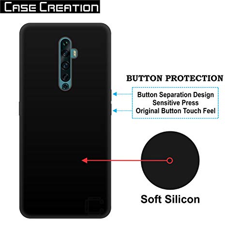 Image of Case Creation Back Cover for oppo reno 2 (TPU|Black )