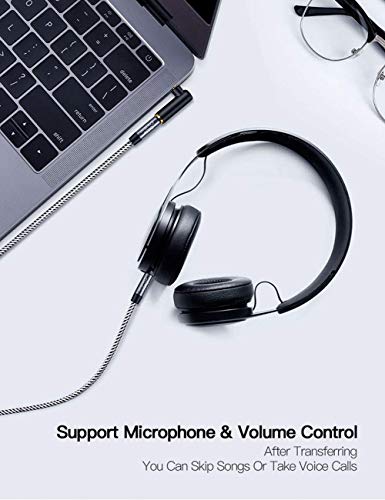 Cablecreation Headphone Splitter Adapter Bundle With Angle 3.5Mm Male To Female Audio Cable #TOP7