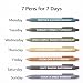 NGAEAK 7 Pcs Funny Pens for Adults Sarcastic Fun Ballpoint Pens with Sayings Funny Days of the Week Pen Set Humor Quotes Office Gag Gifts for Coworkers