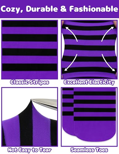 Olreco Toddler Tights Ultra Soft Baby Tights for Girls Halloween Stockings for Girls Striped Toddler Witch Accessories Kids4