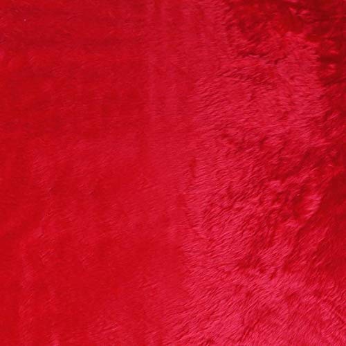 The Prop store Fur Rug for Photography for Baby Background (90x160cm)-Crimson Red