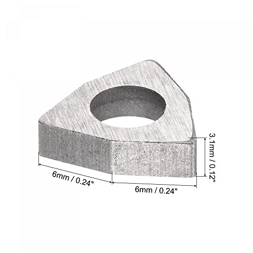 Image of uxcell Carbide Insert Seat Shim MW0603 Turning Tool Thread Lathe Shim Seats 10Pcs
