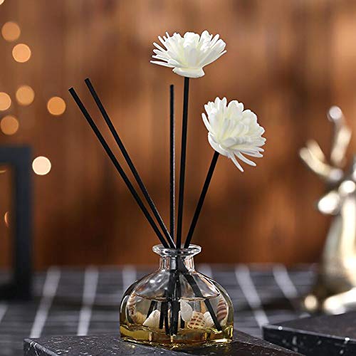 1Pcs Transparent Square Glass Diffuser Bottle Empty Refillable Fragrance Storage Container Dispenser Jars Pots Vials Case Diy Tool Accessories for Essential Oils Crafts (100ml/3.4oz)3