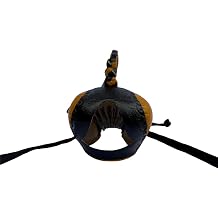 Ron Rollins Dutch Falconry Hood, Two-Tone Cowhide, Size 61mm, Black