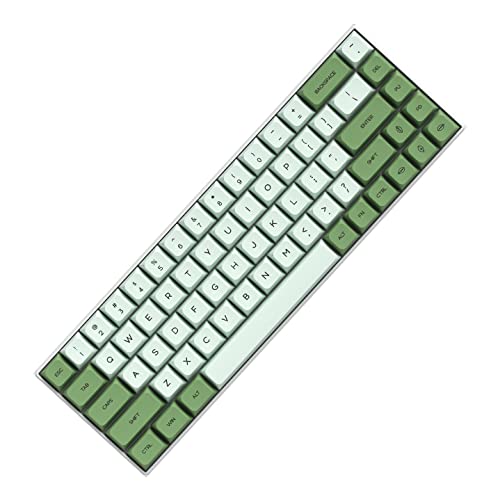 Image of Matcha Keycaps PBT 122-Key Green Gaming Keycap Set XDA Profile Keycaps Dye-Sub ANSI Layout for MX Keyboard(Matcha English)