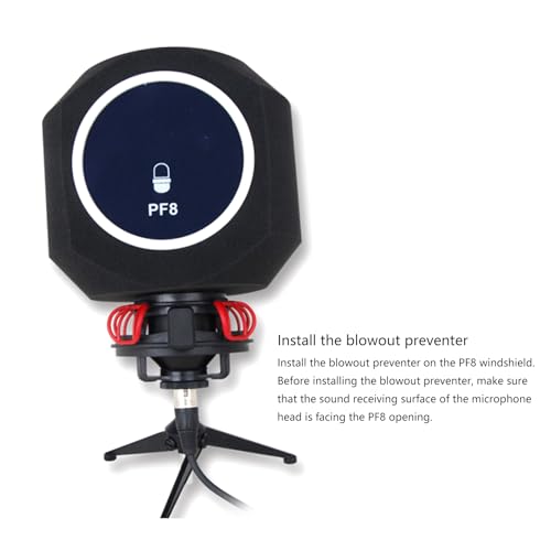 Protection de pare-brise de microphone PF8 contre échos