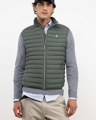 Chaleco verde acolchado El Ganso con acabados premium de moda 5