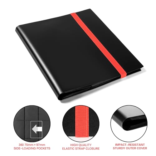 Geaoffice TCB-RE-20 Card Binder, 9 Pockets Trading Card Album Folder thumb #1