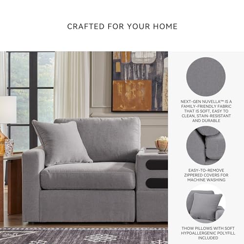 Image of Signature Design by Ashley Modular Sectional with Audio Console