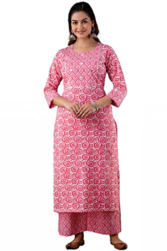 Image of ANNI DESIGNER Women's Cotton Blend Kurta & Palazzo