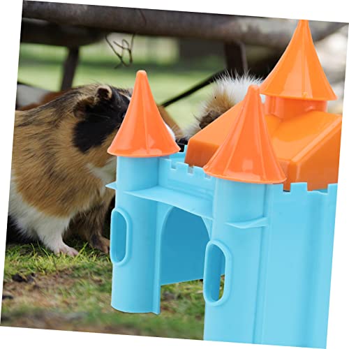 Yardwe Kleine Tier Hamster Hideout Haus Für Käfige Kunststoff Bett Mit Halboffen Design Zum Spielen Und Schlafen Für Hamster Und Kleintiere