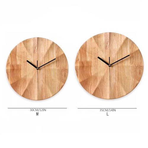Horloge murale en bois simple et décoration créative de restaurant - 3