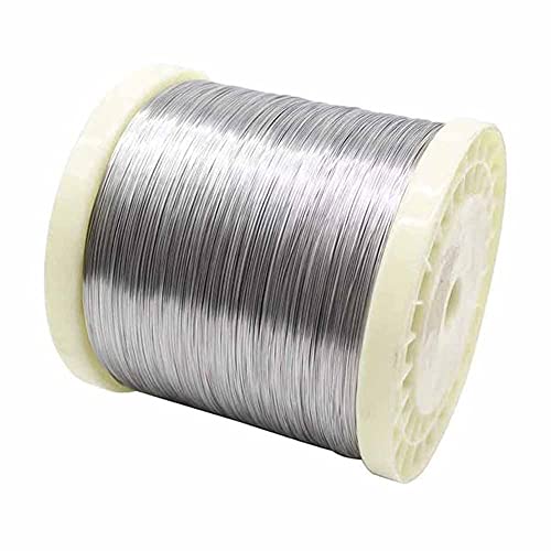 GOONSDS Stainless Steel Tie Wire 304 Sculpting Wire for Industry and Laboratory,Hard Wire Length 100m,0.5mm