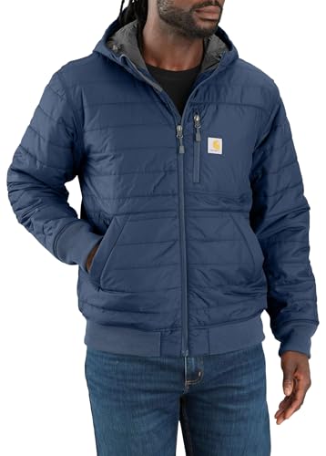 Image of Carhartt Men's Rain Defender Relaxed Fit Lightweight Insulated Hooded Jacket