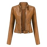 💕 【Taschendetails】 Die Jacke hat einen coolen Schnitt. mit vollem Reißverschluss geschlossen. Wasserdichte, atmungsaktive Taschen mit zwei seitlichen Reißverschlüssen wärmen Ihre Hände, halten Schlüssel, Telefon und Brieftasche sicher