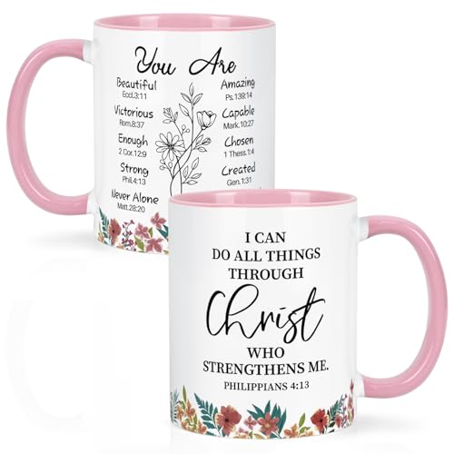 Maustic-Christian-Gifts-for-Women-Religious-Gifts-for-Women-Inspirational-Spiritual-Birthday-Gifts-for-Friends-Coworkers-Christian-Coffee-Mugs-for-Women-11-Oz-Two-Tone-Pink-White