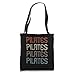 Vintage Retro Pilates Lover Trainer Instructor Gift Tote Bag