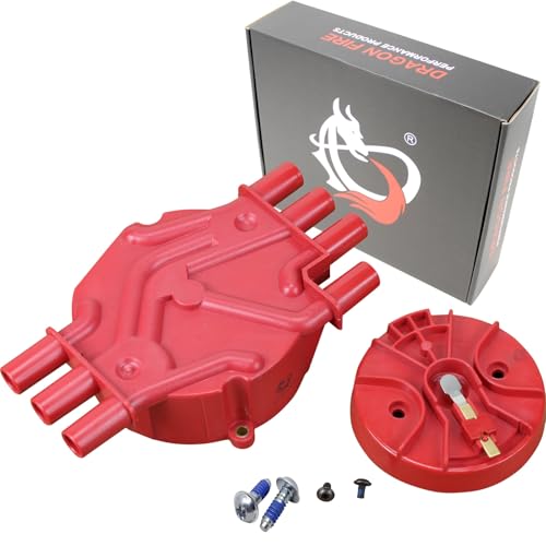 DRAGON FIRE PERFORMANCE Heavy Duty Distributor Cap and Rotor Set Compatible Replacement With...