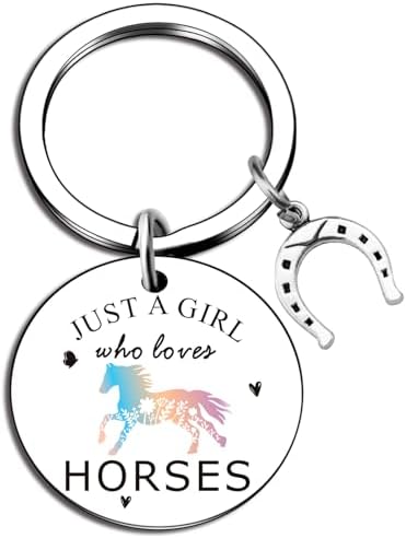 Ibiwe Horse Keychain Horses Gifts For Girls Cool Gifts For Horse Lover