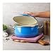 VITA 6-Quart Dutch Oven (Blue) with Lid for All Stove Tops (Enamel on Steel) Dishwasher & Oven Safe up to 500 ℉ - Quick & Even Heat Distribution - Enameled Interior is Non-Reactive & Easy to Clean