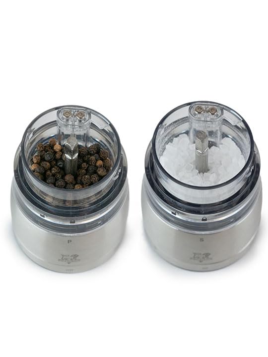 PEUGEOT, Daman u'Select 16cm Electric Pepper Mill + Salt Mill Duo, 6 Pre-Set Grind Settings, Peppercorns + Rock Salt Included - Image 4