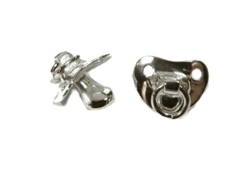 Anhänger Nuckel Silber 925 + Kette 45cm Anker Kinderschmuck Schnuller Nucki