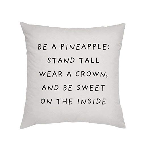 Gardenista Garden Decorative Cushion Cover | Waterproof Printed Throw Pillow Covers 45x45 cm | Soft Water Resistant Fabric for Durability | Pineapple Collection for Outdoors (1, Design C)