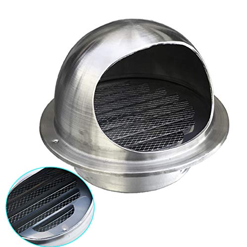 Preisvergleich Produktbild LTLCBB Wetterschutzgitter Edelstahl Haube, Außenhaube Abgasrohr Rauchen Luftaustritt Belüftung Regenfest Blinds Auspuffhaube,Edelstahl 304 Kühlergrill,200mm