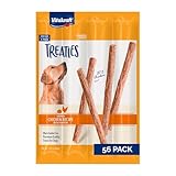 Vitakraft Dog Treaties Chicken & Pumpkin Flavor, 56ct - Natural Chewy Dog Treats for Medium & Large Dogs, Grain-Free, Long-Lasting Chews, No Artificial Additives