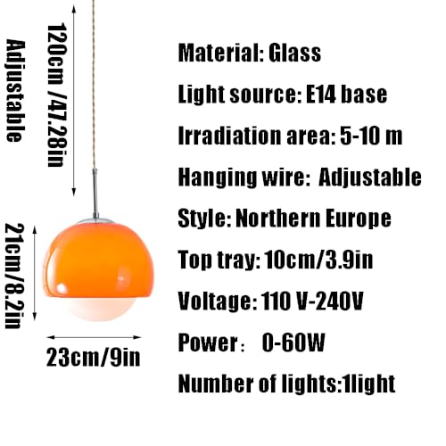 Lámpara colgante de cristal E14 empotrada para iluminación de comedor 7