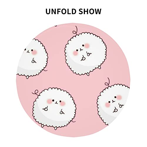 Bondij Cute Sheep Round Tablecloth 60 Inch Waterproof Wrinkle-Free Circle Table Cloth Cover For Dining Room Kitchen Decoration #TOP3