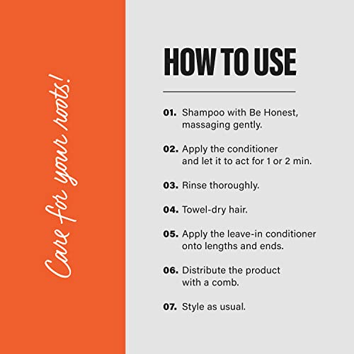 Be Honest Collection For Optimal Hair Health - Rich In Vitamins And Antioxidants | Shampoo 16Oz + Conditioner 16Oz + Leave-In 8Oz | Experience Your Hair Frizz-Free And Loose #TOP2