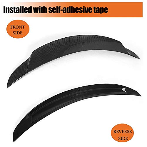 Mcarcar Kit Carbon Fiber Rear Spoiler Fits For Infiniti G37 2-Door Q60 Hard-Top Coupe 2008-2015 Factory Outlet Cf Trunk Spoiler Boot Lid Highkick Duckbill Wing Lip #TOP6