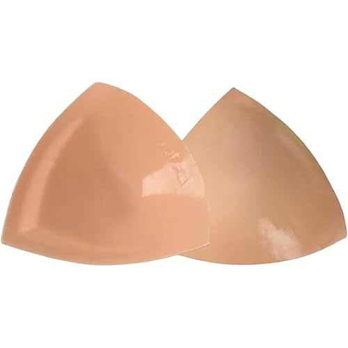 Double-Sided Adhesive Bras for Women - Size Beige Sticky Invisible Bras, Strong Hold Strapless Push Up Bra Pads（C Cup）