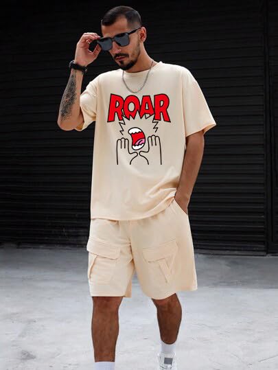 Image of The Modern Soul Oversized T Shirt for Men | Drop Shoulder Loose Fit Tshirt for Men