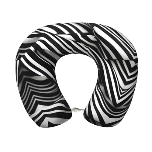 Almohada de viaje Negro con soporte ergonómico