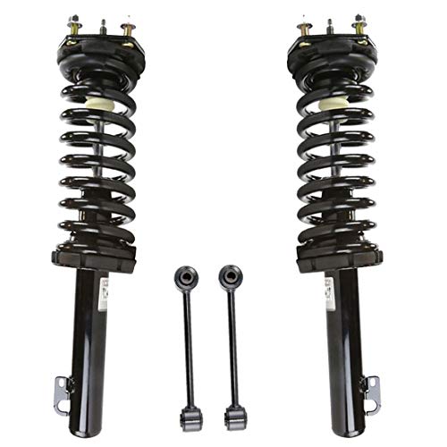 Detroit Axle - Front Strut Springs Sway Bar Links for Jeep Commander Grand Cherokee [excludes SRT8 Models] - 4pc Set