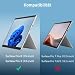 JETech Schutzfolie für Surface Pro 8 2021 und Surface Pro X 2021/2019 13 Zoll, 9H Panzer Schutz Glas Displayschutz, Unterstützung Surface Pen, HD Klar, 2 Stück