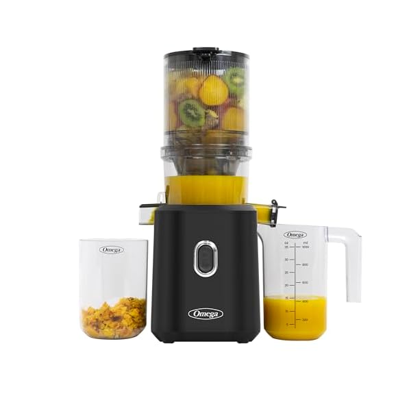 Omega Time Saving Batch Juicer, Cold Press Juicer, Black