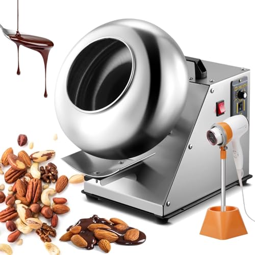 Máquina Eléctrica Para Recubrir Azúcar Y Pulir Chocolate - Calentamiento/Velocidad Ajustable/Salida: 1-4 Kg/Tiempo, Máquina Comercial Para Recubrir Chocolate, Máquina Automática Para Recubrir