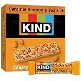 KIND Bars, Caramel Almond & Sea Salt, Gluten Free, Low Sugar, 1.4oz, 12 Count